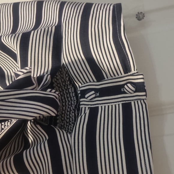 ÉTOPHE STUDIOS 2pc Striped Top & Pants Set Navy/White Size Large - Picture 3 of 13